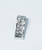 Silver 2 Rows of 6 CZ Stones Pendant (Marked 925)