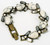 Vintage White Stones & Baguettes 7 Inch Bracelet