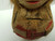 Vintage Carved Coconut Bank - Playing Red Guitar