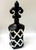 1 Quatrafoil Fleur De Lis Décor Accent Finial Sculpture