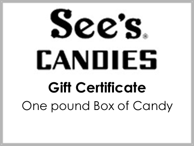 One Pound See s Candy Gift Certificate Annie Rooster s Sally Ann s