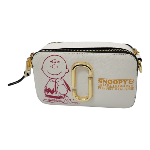 MARC Jacobs & PEANUTS Snapshot Camera Bag (White/Pink/Yellow) - Annie ...