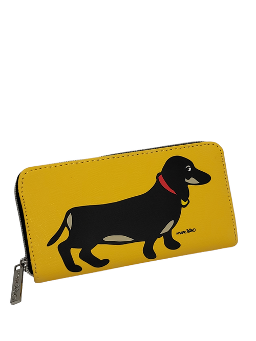 Marc Tetro Dachshund Wiener Dog Long Zipper Wallet - Annie