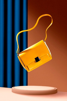 Women Yellow side purse bag