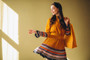 Beautiful Women Yellow Dress 1