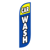  Car Wash Feather Flag Blue & Yellow