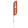 5ft Exit feather flag with spike pole system