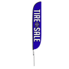 Tire Sale Feather Flag Blue Flag Height: 12ft
Assembled on pole height: 15ft with spike stand pole set