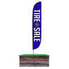 Tire Sale Feather Flag Blue Flag Height: 12ft
 