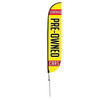 Certified Pre-Owned Feather Flag Flag Height: 12ft
Assembled on pole height: 15ft with spike stand pole set