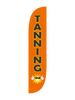 Tanning Feather Flag in 12ft size in Orange 