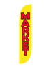 Market Feather Flag in 12ft size in Yellow 