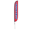 12ft Insurance Feather Flag with spike pole set