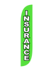 12ft Insurance Feather Flag Green