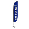 Subaru Feather Flag with X stand