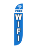 Free Wifi Feather Flag Blue