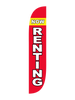 Now Renting Feather Flag Red