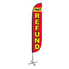 Fast Refund Feather Flag Red with X stand