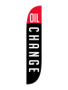 Oil Change Feather Flag Black