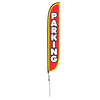 Parking Feather Flag with Ground Spike
