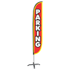 Parking Feather Flag with X Stand