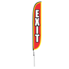 Exit Feather Flag with Ground Spike
