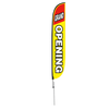 Grand Opening Feather Flag Yellow & Red