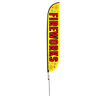 Fireworks Yellow Feather Flag Ground Spike