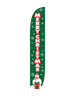 Merry Christmas Feather Flag