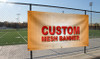 Custom Printed Mesh Banner on Fence