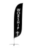 12ft Worship Feather Flag