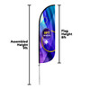 8ft Custom Feather Flags | More Sizes Available  