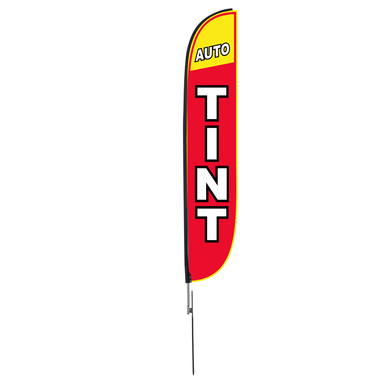 Auto Tint Feather Flag with Feather flag hardware