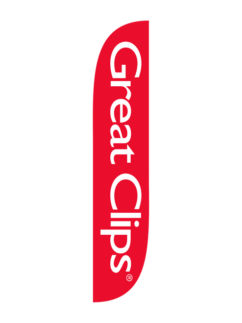Great Clips 12ft Feather Flag in Red 