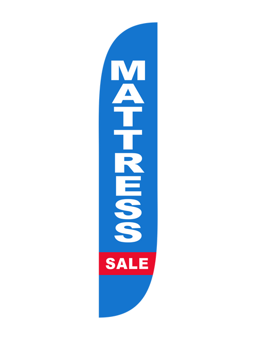 12ft Mattress Sale Feather Flag Blue