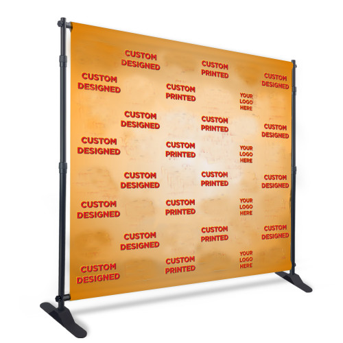 Custom Step and Repeat Banner - 8ft x 8ft Backdrop