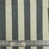 Stratford Stripe in Licorice | Drapery Fabric | Stripes in Grey, Black, and Ivory | 54 Inch Wide | Light Weight | 100% Cotton | By The Yard