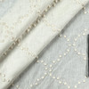 Pearl Drop Embroidery CL Snow Drapery Upholstery Fabric by PK Lifestyles