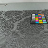 Albertine Damask in Shale | Drapery Fabric | Large Scale Damask in Two Toned Dark Grey | 54 Inch Wide | Light Weight | Viscose / Silk Blend | By The Yard