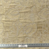 Dimple in Flax | Chenille Upholstery Fabric | Embossed Floral in Light Tan | DeLeo Textiles | 54" Wide | Heavy Weight | By The Yard