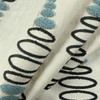 Pogo CL Grey Embroidered Drapery Upholstery Fabric by Regal Fabrics
