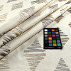 Rowling CL Pewter Embroidered Drapery Upholstery Fabric by Regal Fabrics