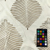 Lexi CL Sand Embroidered Drapery Upholstery Fabric by Regal Fabrics