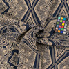 Sabar CL Indigo Embroidered Drapery Upholstery Fabric by  P Kaufmann
