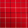 Tallyho in Cranberry | Upholstery Fabric | Plaid in Red / Grey / White | 54 Inch Wide | Heavy Weight | Rayon Cotton Blend | Ralph Lauren | By The Yard