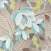 Floral Leaf Cappuccino Upholstery/Drapery Fabric by P. Kaufman