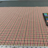 Durrow in Paprika | Upholstery Fabric | Houndstooth Plaid in Green, Red, Brown and Pink | 54 Inch Wide | Heavy Weight | Cotton Blend | Ralph Lauren | By The Yard
