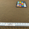 Killian in Camel | Upholstery Fabric | Houndstooth in Brown and Black | 54 Inch Wide | Heavy Weight | Cotton Blend | Ralph Lauren | By The Yard
