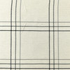 Baja in Charcoal | Upholstery Fabric | Large Scale Plaid in Ivory, Black, and Grey | Herringbone Weave | Medium Weight | Ralph Lauren | By the Yard