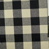 Buffalo in Black | Slipcover Fabric |  Check / Gingham in Beige and Black | 54 Inch Wide | Medium Weight | 100% Cotton | Ralph Lauren | By The Yard